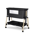 Lettino MILLIE Black / wooden effect