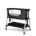 Lettino MILLIE Black / wooden effect