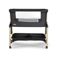 Lettino MILLIE Black / wooden effect