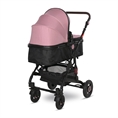 Детска количка ALBA Premium +ADAPTERS с кош за новородено PINK