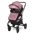 Детска количка ALBA Premium +ADAPTERS с покривало PINK