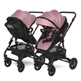 Детска количка ALBA Premium +ADAPTERS със седалка PINK