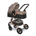 Детска количка ALBA Premium +ADAPTERS с кош за новородено PEARL Beige