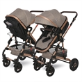 Baby Stroller ALBA Premium +ADAPTERS with seat unit PEARL Beige