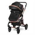Детска количка ALBA Premium +ADAPTERS с покривало BLACK