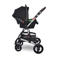 Baby Stroller ALBA Premium +ADAPTERS Steel Grey with Car Seat SPIRIT */option/