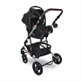 Baby Stroller ALBA Premium +ADAPTERS Steel Grey with Car Seat SPIRIT */option/