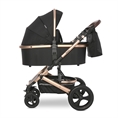 Детска количка BOSTON+ADAPTERS с кош за новородено BLACK