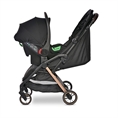 Cochecito de bebé LORET Black Jasper con asiento elevador de coche SPIRIT Black Jasper */opción/